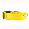 Pet Dog Nylon Safety Collar LED Light Puppy Necklace Dog Accessories - yellow