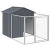 Dog House with Roof Anthracite 46.1"x400.4"x48.4" Galvanized Steel - Anthracite