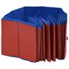 Foldable Dog Swimming Pool Red 47.2"x11.8" PVC - Red