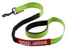 Dog Helios Neo-Indestructible Easy-Tension Sporty Embroidered Thick Durable Pet Dog Leash And Collar - Green - Medium