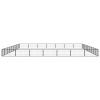 32-Panel Dog Playpen Black 39.4"x19.7" Powder-coated Steel - Black
