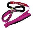 Dog Helios Neo-Indestructible Easy-Tension Sporty Embroidered Thick Durable Pet Dog Leash And Collar - Pink - Large