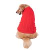 Dog Sweater Warm Pet Sweater Dog Sweaters for Small Dogs Medium Dogs Large Dogs Cute Knitted Classic Clothes Coat for Dog Puppy - Medium - RED