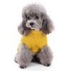 Dog Sweater Warm Pet Sweater Dog Sweaters for Small Dogs Medium Dogs Large Dogs Cute Knitted Classic Clothes Coat for Dog Puppy - Medium - YELLOW