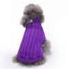 Dog Sweater Warm Pet Sweater Dog Sweaters for Small Dogs Medium Dogs Large Dogs Cute Knitted Classic Clothes Coat for Dog Puppy - Medium - PURPLE