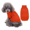 Dog Sweater Warm Pet Sweater Dog Sweaters for Small Dogs Medium Dogs Large Dogs Cute Knitted Classic Clothes Coat for Dog Puppy - 3X-Large - ORANGE
