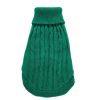 Dog Sweater Warm Pet Sweater Dog Sweaters for Small Dogs Medium Dogs Large Dogs Cute Knitted Classic Clothes Coat for Dog Puppy - Medium - GREEN