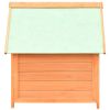 Dog House Solid Pine & Fir Wood 28.3"x33.5"x32.3" - Brown