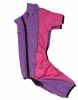 Pet Life Active 'Chase Pacer' Heathered Performance 4-Way Stretch Two-Toned Full Body Warm Up - Purple - X-Large