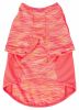 Pet Life Active 'Warf Speed' Heathered Ultra-Stretch Sporty Performance Dog T-Shirt - Orange - Large