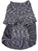Pet Life Active 'Warf Speed' Heathered Ultra-Stretch Sporty Performance Dog T-Shirt - Black - X-Small