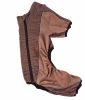 Pet Life Active 'Chase Pacer' Heathered Performance 4-Way Stretch Two-Toned Full Body Warm Up - Brown - Small