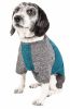 Pet Life Active 'Hybreed' 4-Way Stretch Two-Toned Performance Dog T-Shirt - Teal - X-Large