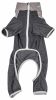 Pet Life Active 'Embarker' Heathered Performance 4-Way Stretch Two-Toned Full Body Warm Up - Black - Small