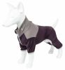 Pet Life Active 'Embarker' Heathered Performance 4-Way Stretch Two-Toned Full Body Warm Up - Brown - X-Small