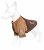 Pet Life Active 'Hybreed' 4-Way Stretch Two-Toned Performance Dog T-Shirt - Brown - Small