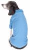 Pet Life Active 'Fur-Flexed' Relax-Stretch Wick-Proof Performance Dog Polo T-Shirt - Blue - Large