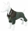 Pet Life Active 'Embarker' Heathered Performance 4-Way Stretch Two-Toned Full Body Warm Up - Green - Medium