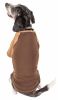Pet Life Active 'Hybreed' 4-Way Stretch Two-Toned Performance Dog T-Shirt - Brown - Large