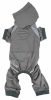 Dog Helios 'Namastail' Lightweight 4-Way Stretch Breathable Full Bodied Performance Yoga Dog Hoodie Tracksuit - Grey - Large