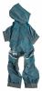 Dog Helios 'Namastail' Lightweight 4-Way Stretch Breathable Full Bodied Performance Yoga Dog Hoodie Tracksuit - Blue - Medium