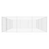 Outdoor Dog Kennel Galvanized Steel 224.4"x224.4"x72.8"