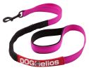 Dog Helios Neo-Indestructible Easy-Tension Sporty Embroidered Thick Durable Pet Dog Leash And Collar - Pink - Medium