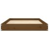 Dog Bed Honey Brown 36"x25.2"x3.5" Solid Wood Pine - Brown