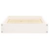 Dog Bed White 20.3"x17.3"x3.5" Solid Wood Pine - White
