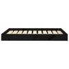 Dog Bed Black 36"x25.2"x3.5" Solid Wood Pine - Black