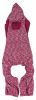 Pet Life Active 'Downward Dog' Heathered Performance 4-Way Stretch Two-Toned Full Body Warm Up Hoodie - Red - X-Large