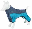 Pet Life Active 'Chase Pacer' Heathered Performance 4-Way Stretch Two-Toned Full Body Warm Up - Blue - X-Small
