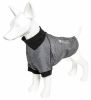 Pet Life Active 'Fur-Flexed' Relax-Stretch Wick-Proof Performance Dog Polo T-Shirt - Grey - X-Large