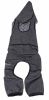 Pet Life Active 'Pawsterity' Heathered Performance 4-Way Stretch Two-Toned Full Bodied Hoodie - Black - X-Large