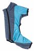 Pet Life Active 'Chase Pacer' Heathered Performance 4-Way Stretch Two-Toned Full Body Warm Up - Blue - X-Small