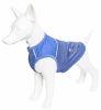 Pet Life Active 'Aero-Pawlse' Heathered Quick-Dry And 4-Way Stretch-Performance Dog Tank Top T-Shirt - Blue - Large
