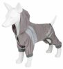 Dog Helios 'Namastail' Lightweight 4-Way Stretch Breathable Full Bodied Performance Yoga Dog Hoodie Tracksuit - Grey - Large