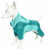 Pet Life Active 'Warm-Pup' Heathered Performance 4-Way Stretch Two-Toned Full Body Warm Up - Green - X-Small