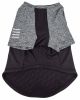 Pet Life Active 'Hybreed' 4-Way Stretch Two-Toned Performance Dog T-Shirt - Black - X-Small