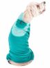 Pet Life Active 'Warm-Pup' Heathered Performance 4-Way Stretch Two-Toned Full Body Warm Up - Green - X-Small