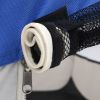 Foldable Dog Playpen with Carrying Bag Blue 43.3"x43.3"x22.8" - Blue