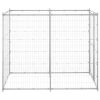 Outdoor Dog Kennel Galvanized Steel 43.3"x86.6"x70.9" - Silver