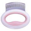 Pet Life 'Knuckler' Handheld Travel Flexible Grooming Pet Rake Comb - Pink