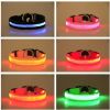 Pet Dog Nylon Safety Collar LED Light Puppy Necklace Dog Accessories - yellow