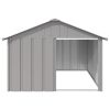 Dog House Gray 45.9"x60.2"x32.1" Galvanized Steel - Gray