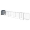 Dog House with Roof Anthracite 46.1"x400.4"x48.4" Galvanized Steel - Anthracite
