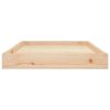 Dog Bed 36"x25.2"x3.5" Solid Wood Pine - Brown