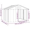 Dog House Anthracite 45.9"x40.6"x32.1" Galvanized Steel - Anthracite