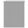 Dog House with Roof Light Gray 65"x60.2"x71.3" Galvanized Steel - Gray