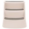 Folding 3-Step Dog Stairs Cream 19.7"x15"x15" Plastic - Cream